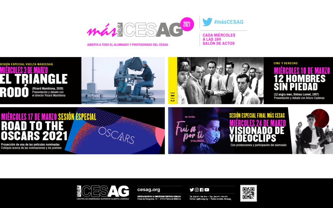 Cuatro películas #másCESAG en marzo